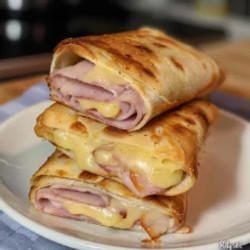 Air Fryer Hot Chicken Ham And Cheese Wraps