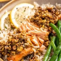 Pistachio-crusted Salmon