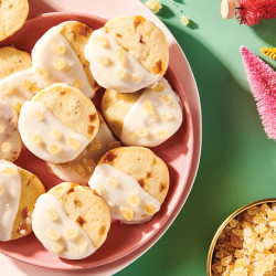 Glazed Ginger-citrus Shortbread