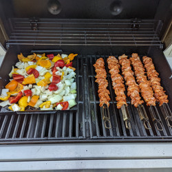 Barbecued Chicken Skewers with a Secret Ingredient