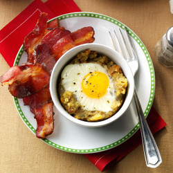 Baked Egg &amp; Stuffing Cups