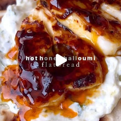 Hot Honey Halloumi Flatbreads