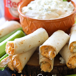 Buffalo Chicken Taquitos - Chef In Training