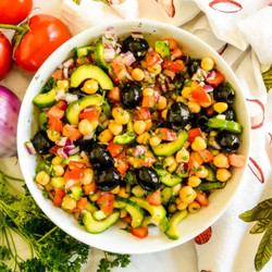 Chickpea Cucumber Salad