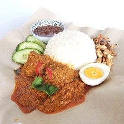 Nasi Lemak Beef Rendang - Chef Recipe By Jerena Teo