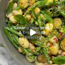 Mediterranean Gnocchi With Courgettes And Beans