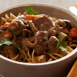 Healthy Pressure Cooker Beef Stroganoff