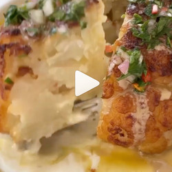 Roasted Cauliflower with Garlicky Yogurt