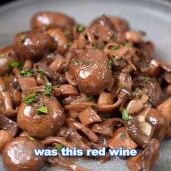 Red Wine Braised Mushrooms