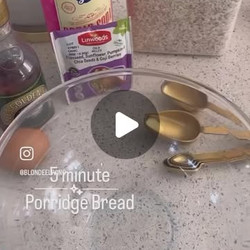 Slimming &amp; Filling Flourless Easy Porridge Bread