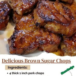 Caramelized Brown Sugar Pork Chops