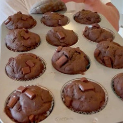 Chocolate Muffins With Hidden Veggies