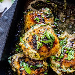 Basil Crispy Baked Chicken