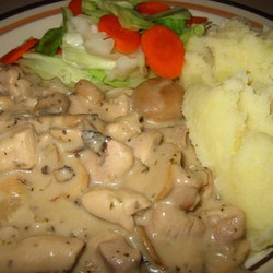 Low-carb Crockpot Creamy Caesar Mushroom Chicken Recipe