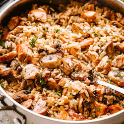 Chicken And Rice With Mushrooms