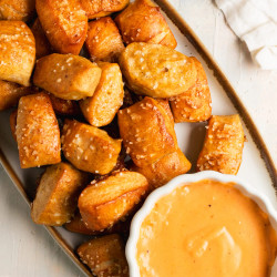 Sourdough Pretzel Bites With Beer Cheese Dip - For The Love Of Gourmet