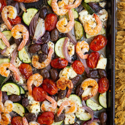 Mediterranean Sheet Pan Shrimp