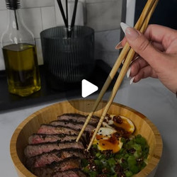 High Protein Creamy Steak Ramen