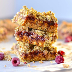 Raspberry Oat Bars