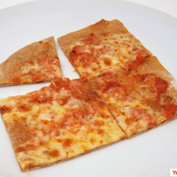 Cheese Pizza With Thin Cracker-style Crust
