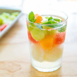 Melon Sorbet Float