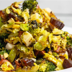 Roasted Broccoli And Brussels Salad