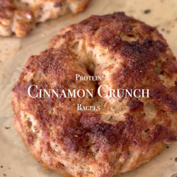 Protein Cinnamon Crunch Bagels