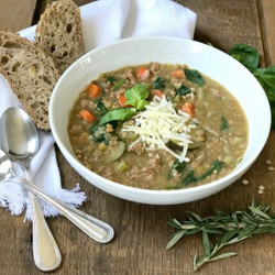 Instant Pot Sausage And Lentil Soup (21 Day Fix)