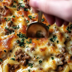 Garlic Butter Macaroni Beef