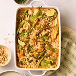 Thai Chicken &amp; Rice {dump &amp; Bake}