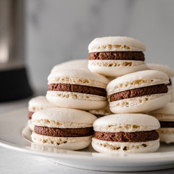 Almond Cow Homemade French Macarons With Chocolate Buttercream Filling