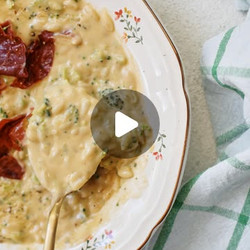 Broccoli Cheddar Orzo Soup