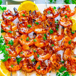 10-minute Honey Barbecue Grilled Shrimp