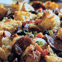 Herbed Bread Stuffing with Mushrooms and Sausage (Cooking Light Magazine)