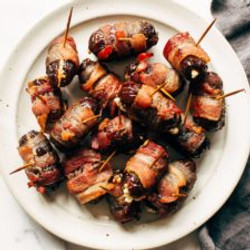 Bacon-wrapped Dates With Goat Cheese