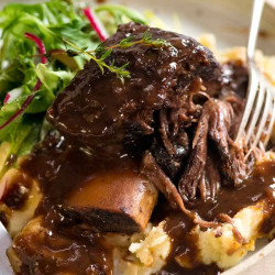 Braised Beef Short Ribs In Red Wine Sauce