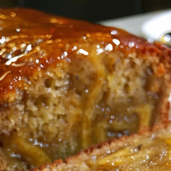 Honey Roasted Banana Loaf Cake