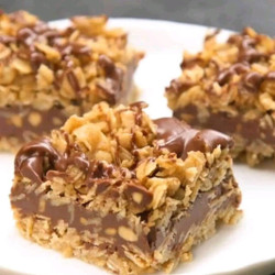 No Bake Chocolate Oat Bars