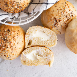 Copycat Dunkin Stuffed Everything Bagel Minis