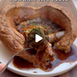 Toad In The Hole, Red Wine Gravy And Crispy Beef Fat Onions