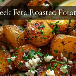 Greek Feta Roasted Potatoes