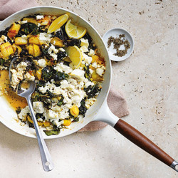 One-pot Greens With Barrel-aged Feta