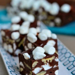 5 Minute Rocky Road Fudge