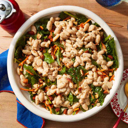 Spicy White Bean &amp; Spinach Salad