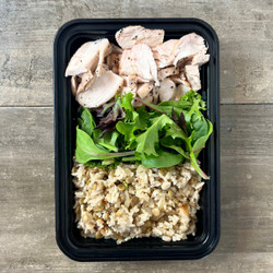 Chicken Bowls With Rice &amp; Lentils