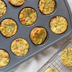 Chickpea Flour Mini Veggie Frittatas