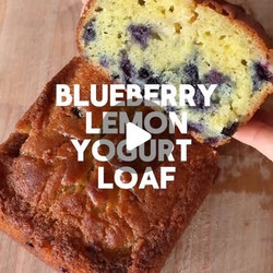 Moist Lemon Blueberry Yogurt Loaf