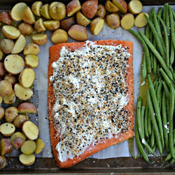 Everything Bagel Sheet Pan Salmon