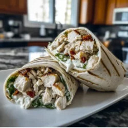 Monster Chicken Bacon Alfredo Hurricane Wraps