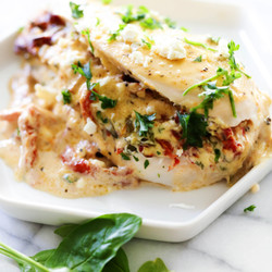 Spinach Sun Dried Tomato Stuffed Chicken - Chef In Training